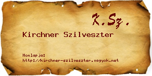 Kirchner Szilveszter névjegykártya